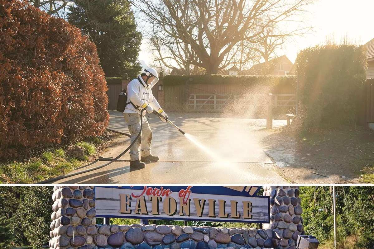 Outdoor Sculpture Cleaning in Eatonville, Pierce County, WA - Sculptures are best cleaned in late spring after the wettest months have fueled algae growth.