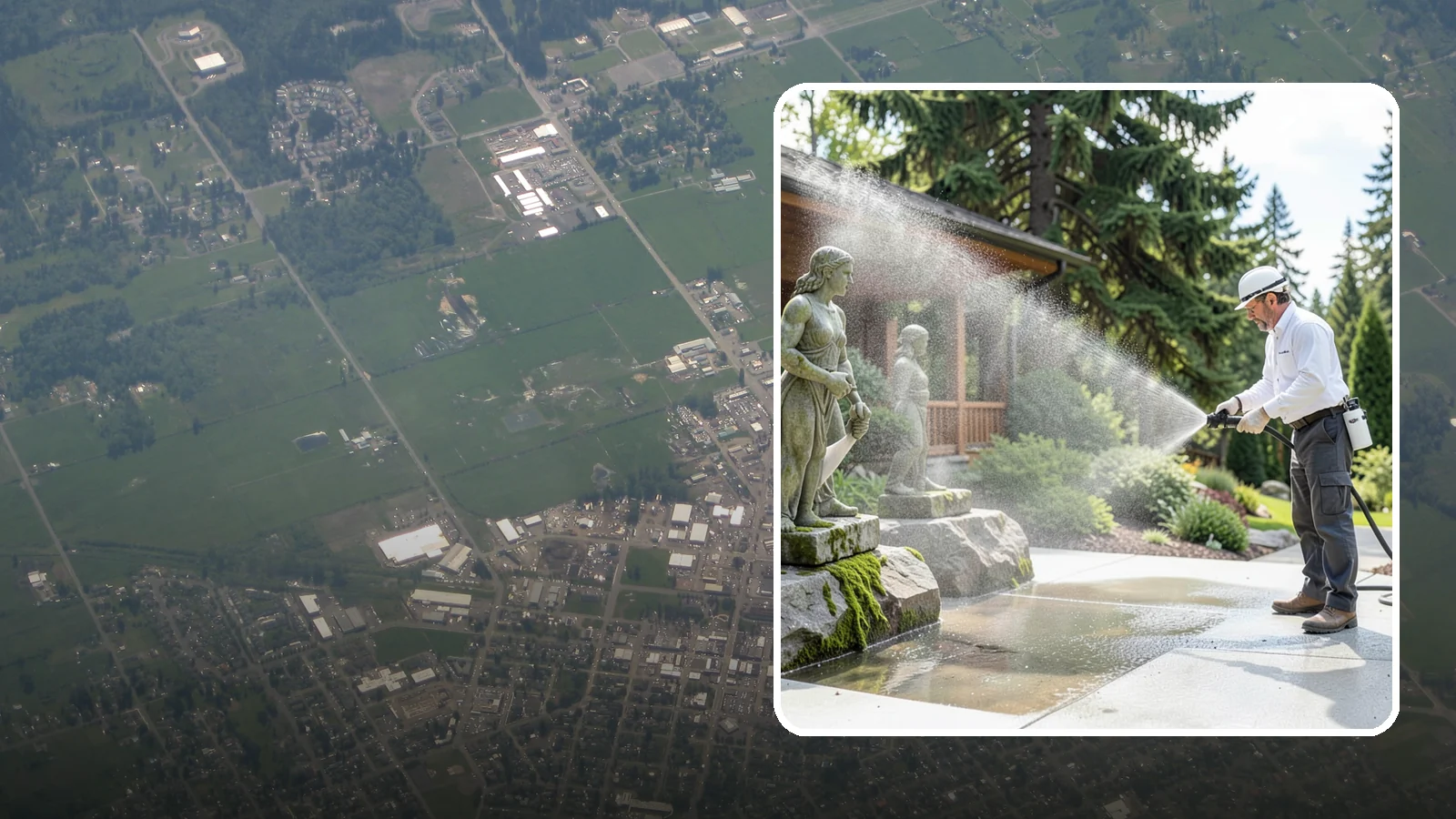 Outdoor Sculpture Cleaning in Enumclaw, King County, WA - We carefully clean outdoor sculptures and statues in Washington to remove algae, staining, and grime without harm.