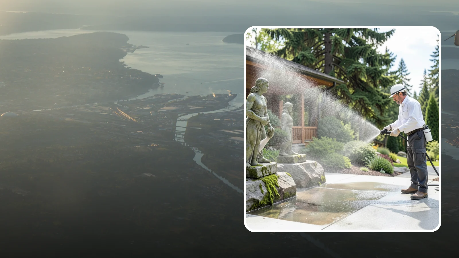 Outdoor Sculpture Cleaning in Fife, Pierce County, WA - We carefully clean outdoor sculptures and statues in Washington to remove algae, staining, and grime without harm.