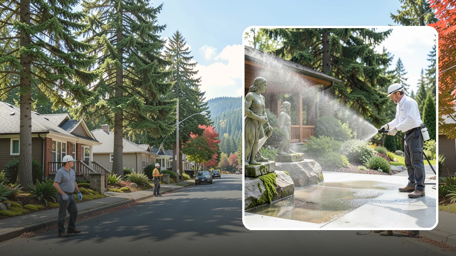 Outdoor Sculpture Cleaning in Hunts Point, King County, WA - We carefully clean outdoor sculptures and statues in Washington to remove algae, staining, and grime without harm.