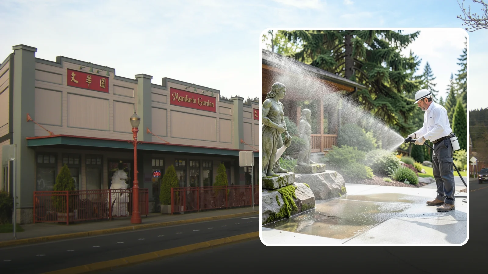 Outdoor Sculpture Cleaning in Issaquah, King County, WA - We carefully clean outdoor sculptures and statues in Washington to remove algae, staining, and grime without harm.