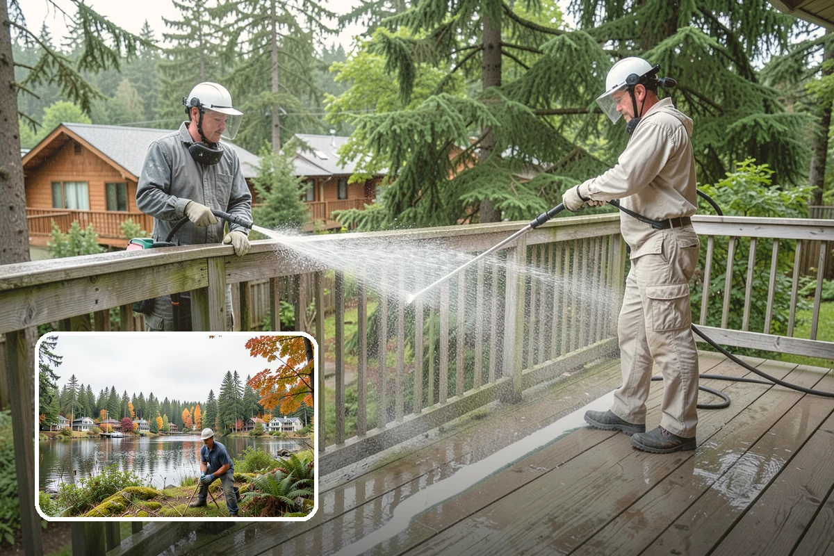 Outdoor Sculpture Cleaning in La Conner, Skagit County, WA - Lifts algae and staining without damage