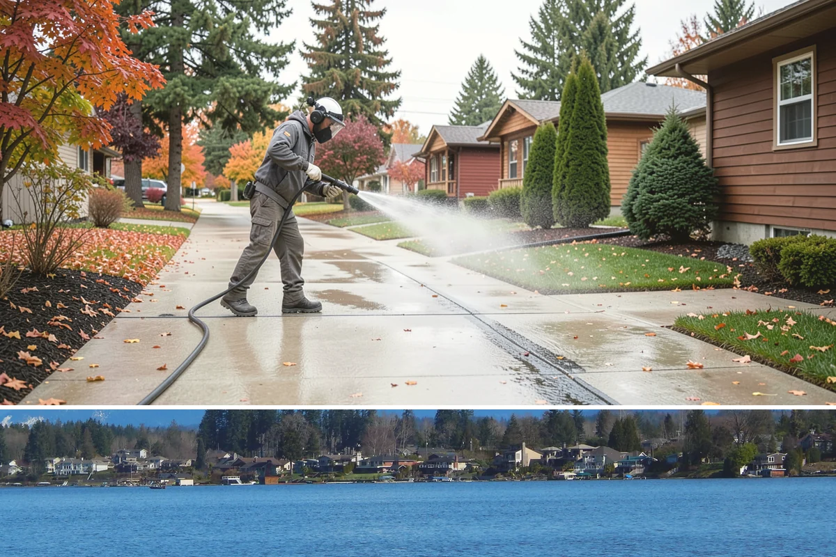 Outdoor Sculpture Cleaning in Lake Stevens, Snohomish County, WA - Sculptures are best cleaned in late spring after the wettest months have fueled algae growth.
