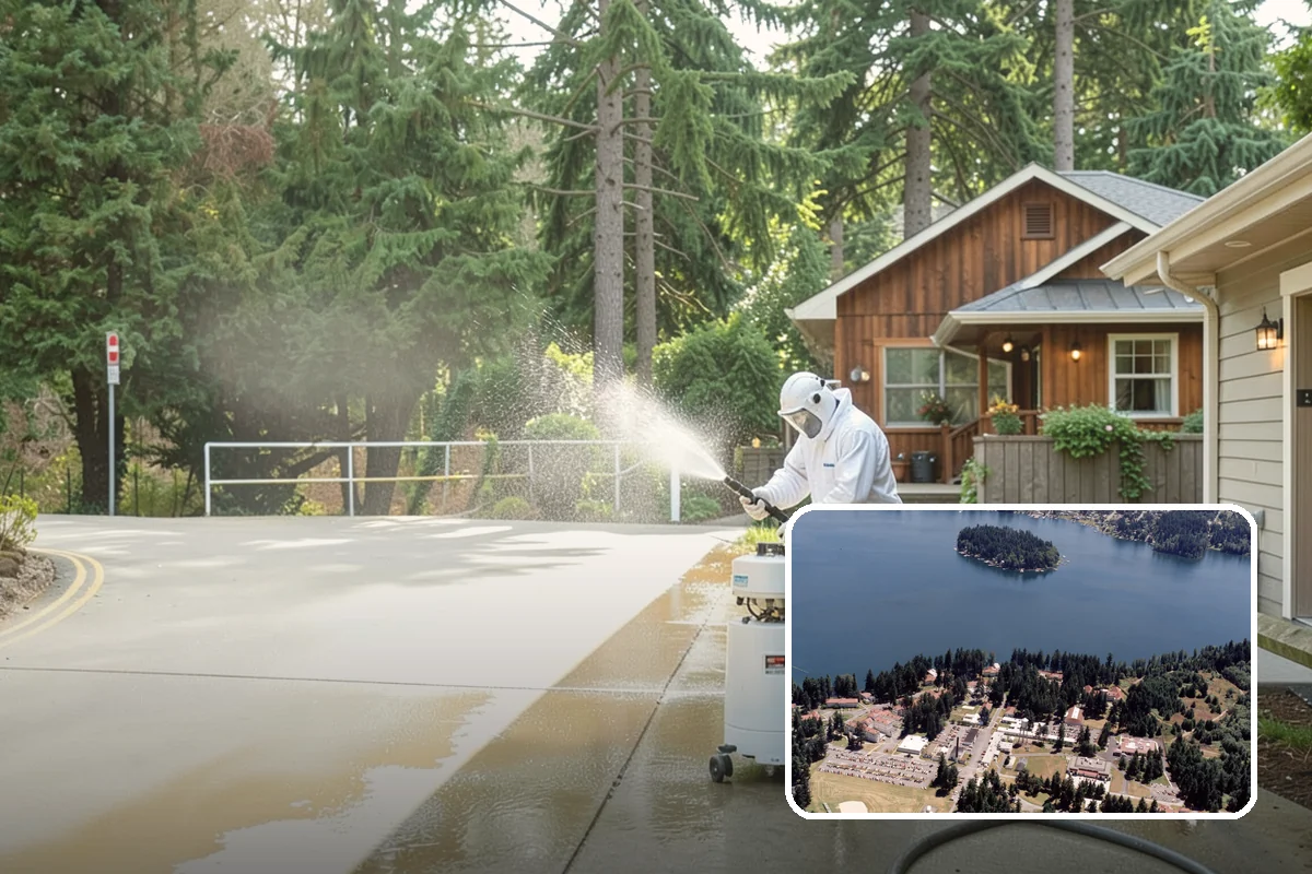 Outdoor Sculpture Cleaning in Lakewood, Pierce County, WA - Lifts algae and staining without damage