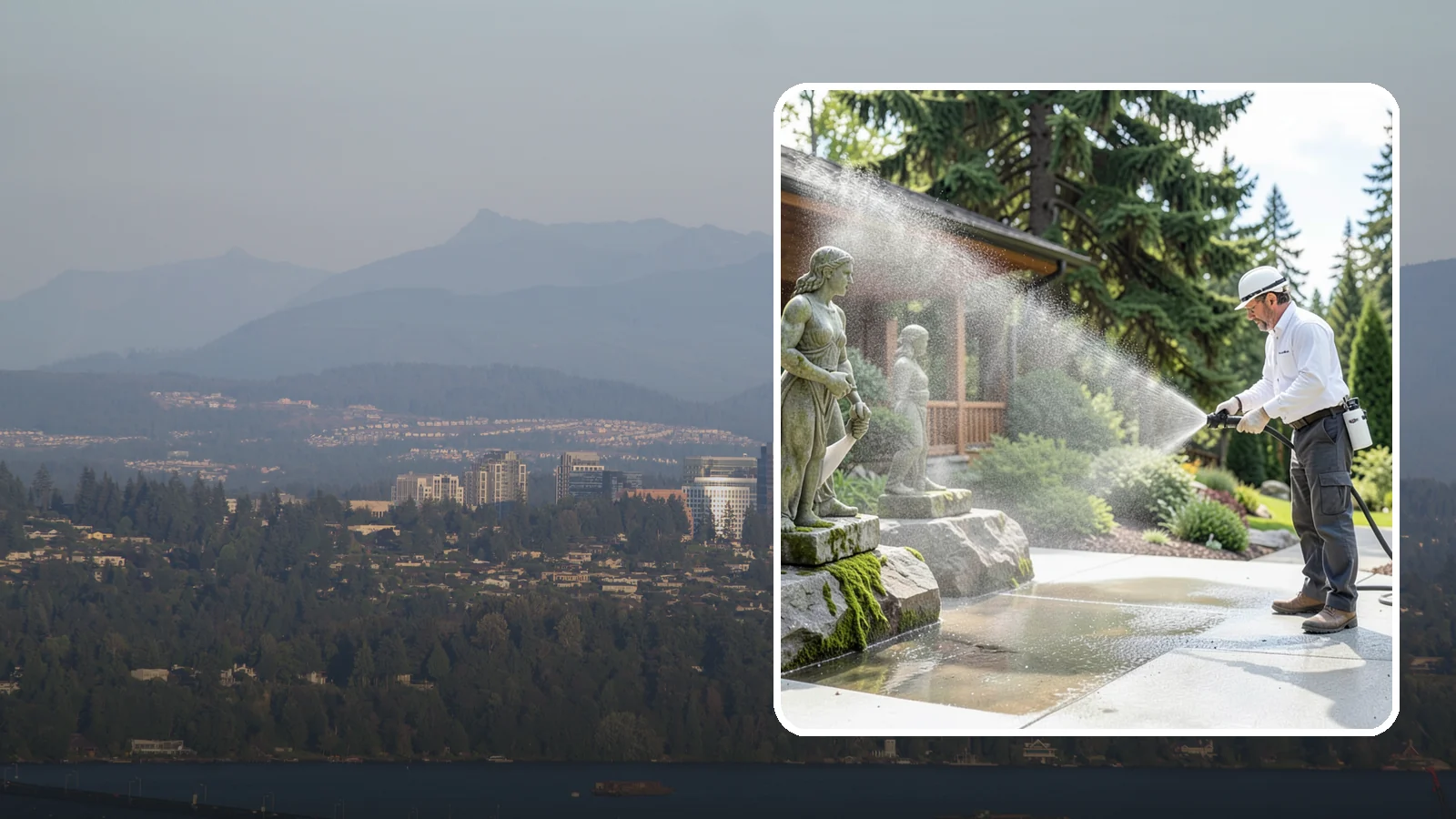 Outdoor Sculpture Cleaning in Medina, King County, WA - We carefully clean outdoor sculptures and statues in Washington to remove algae, staining, and grime without harm.