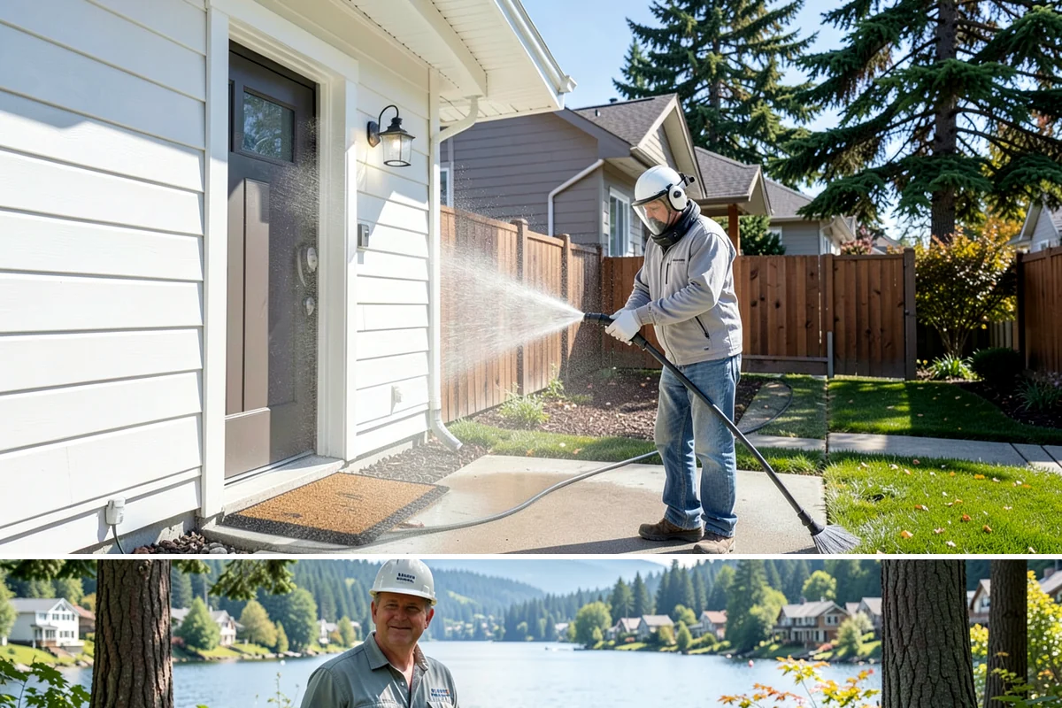 Outdoor Sculpture Cleaning in Milton, King County, WA - Sculptures are best cleaned in late spring after the wettest months have fueled algae growth.