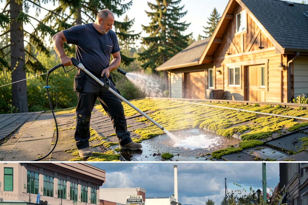 Outdoor Sculpture Cleaning in Monroe, Snohomish County, WA - Sculptures are best cleaned in late spring after the wettest months have fueled algae growth.