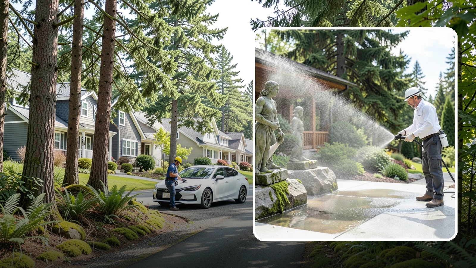 Outdoor Sculpture Cleaning in Normandy Park, King County, WA - We carefully clean outdoor sculptures and statues in Washington to remove algae, staining, and grime without harm.