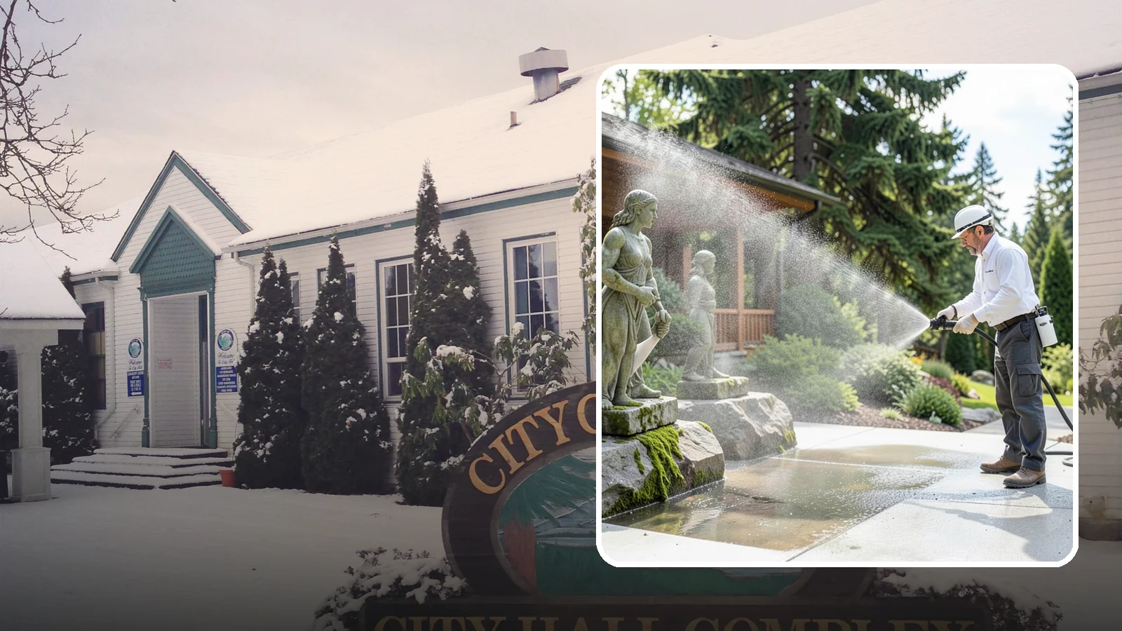 Outdoor Sculpture Cleaning in Pacific, King County, WA - We carefully clean outdoor sculptures and statues in Washington to remove algae, staining, and grime without harm.