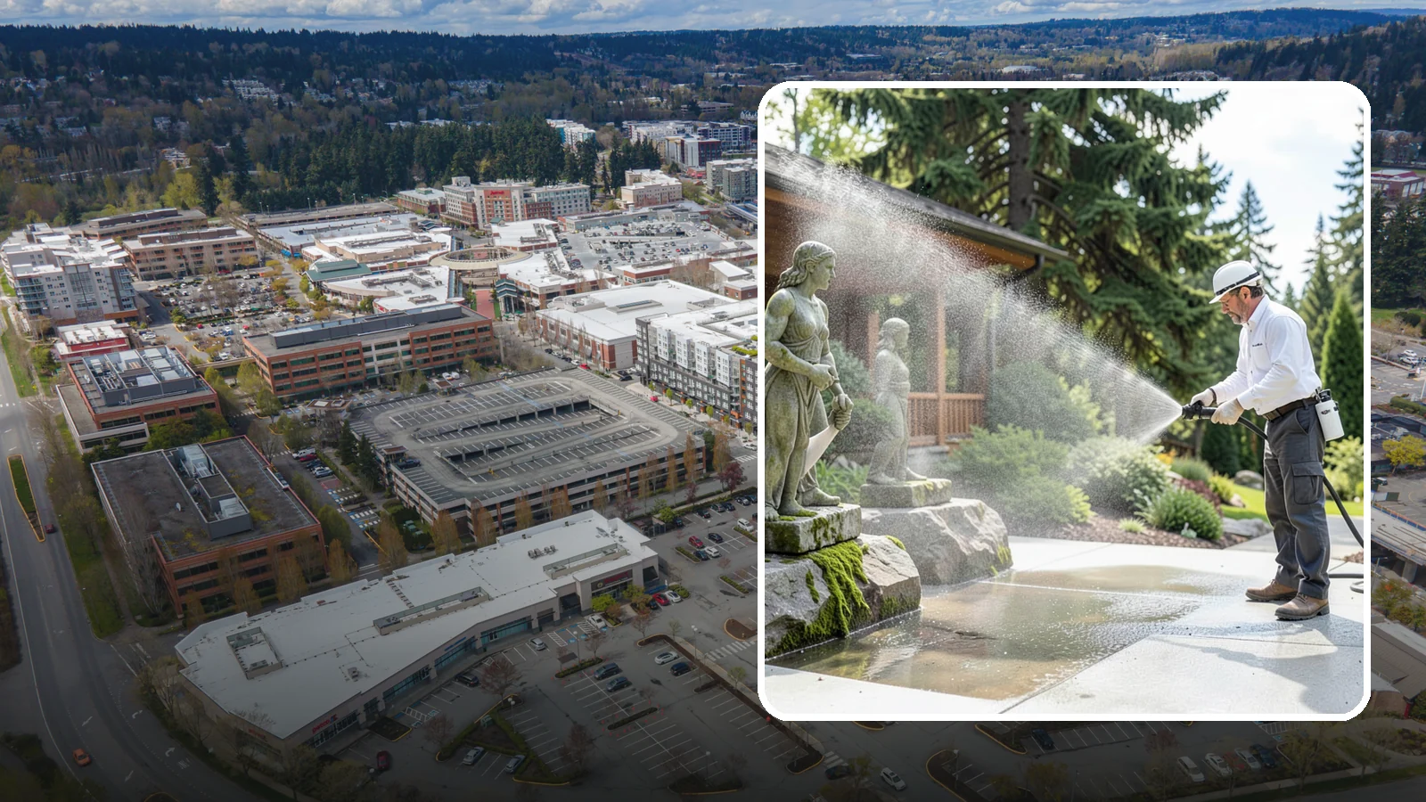 Outdoor Sculpture Cleaning in Redmond, King County, WA - We carefully clean outdoor sculptures and statues in Washington to remove algae, staining, and grime without harm.