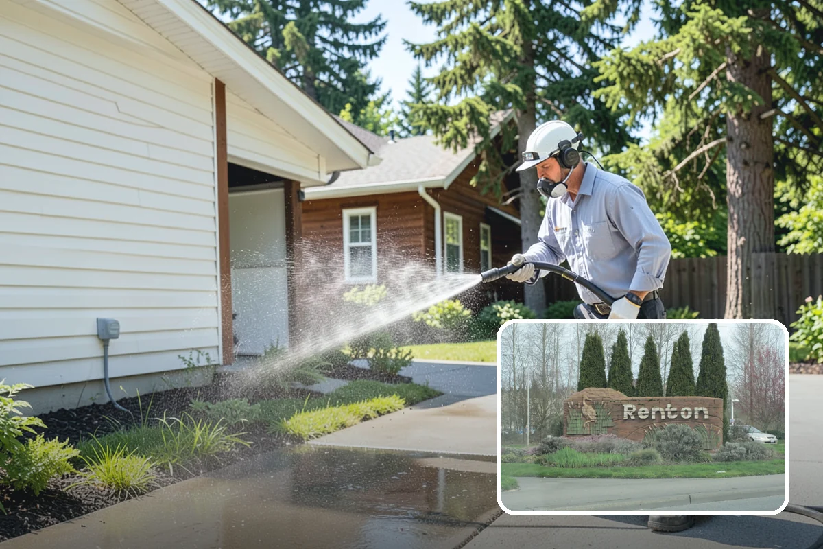 Outdoor Sculpture Cleaning in Renton, King County, WA - Lifts algae and staining without damage