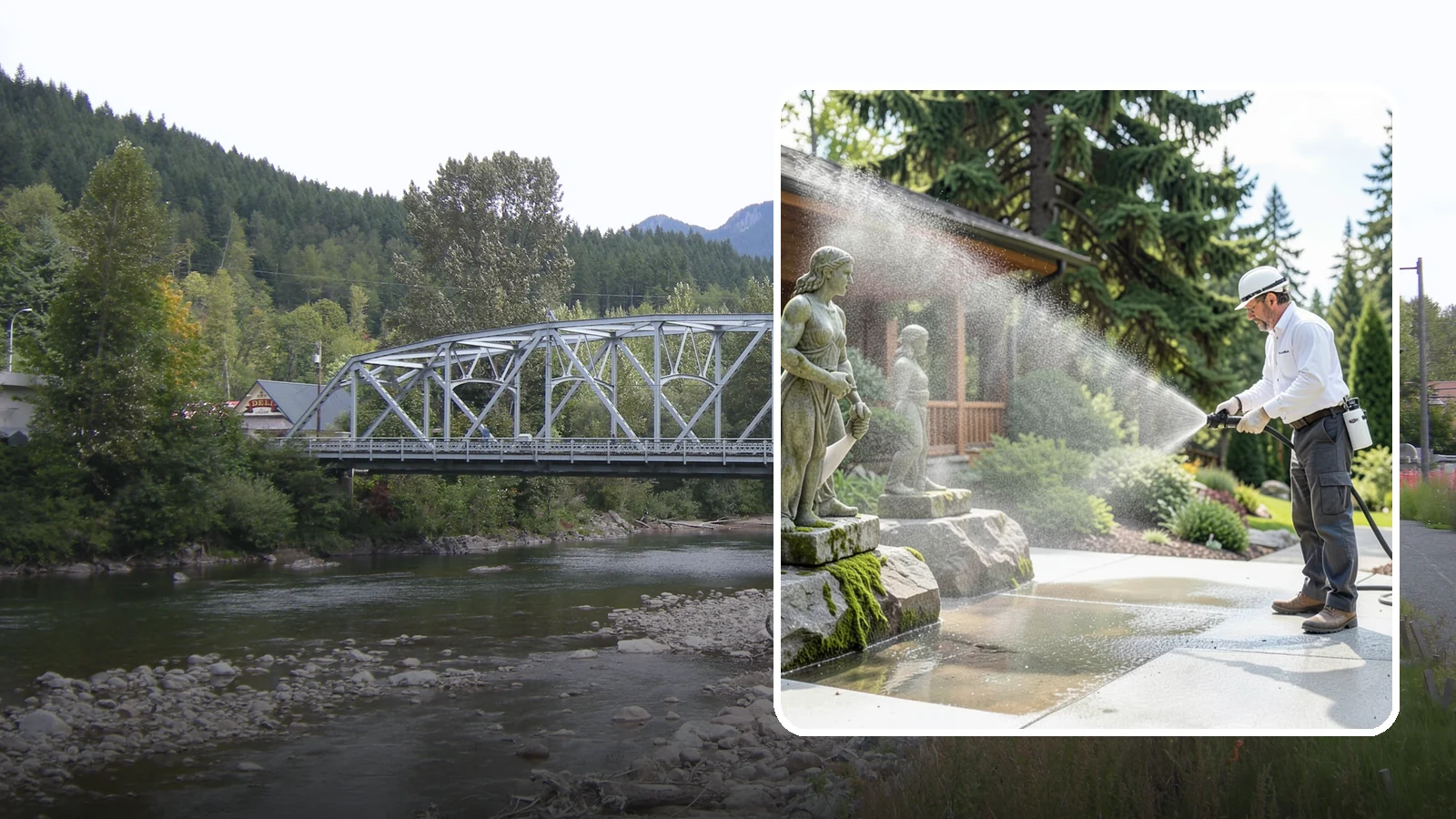 Outdoor Sculpture Cleaning in Skykomish, King County, WA - We carefully clean outdoor sculptures and statues in Washington to remove algae, staining, and grime without harm.