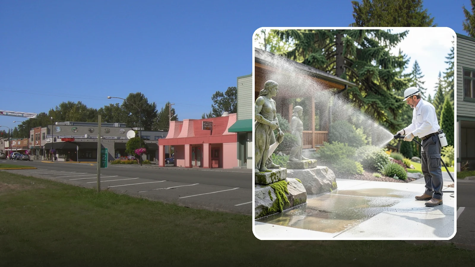 Outdoor Sculpture Cleaning in Snoqualmie, King County, WA - We carefully clean outdoor sculptures and statues in Washington to remove algae, staining, and grime without harm.