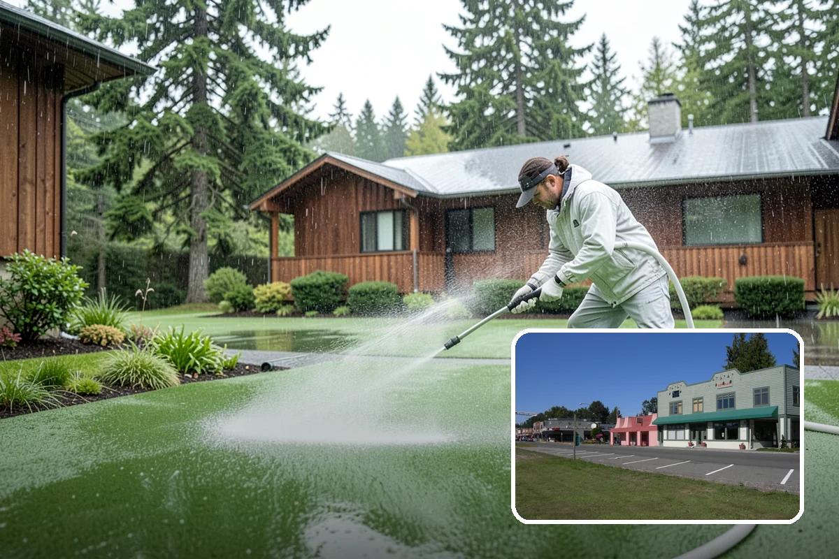 Outdoor Sculpture Cleaning in Snoqualmie, King County, WA - Lifts algae and staining without damage