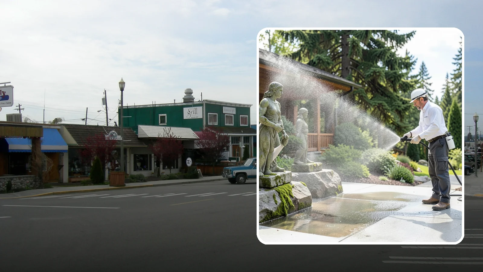 Outdoor Sculpture Cleaning in Stanwood, Snohomish County, WA - We carefully clean outdoor sculptures and statues in Washington to remove algae, staining, and grime without harm.
