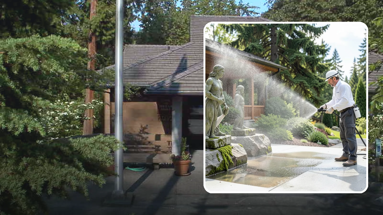 Outdoor Sculpture Cleaning in Yarrow Point, King County, WA - We carefully clean outdoor sculptures and statues in Washington to remove algae, staining, and grime without harm.