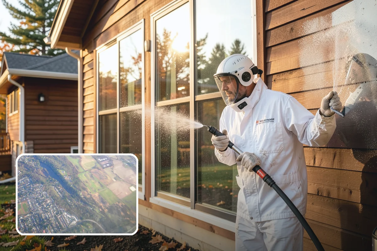 Oxidation Removal in Algona, King County, WA - Restores faded color to siding and gutters
