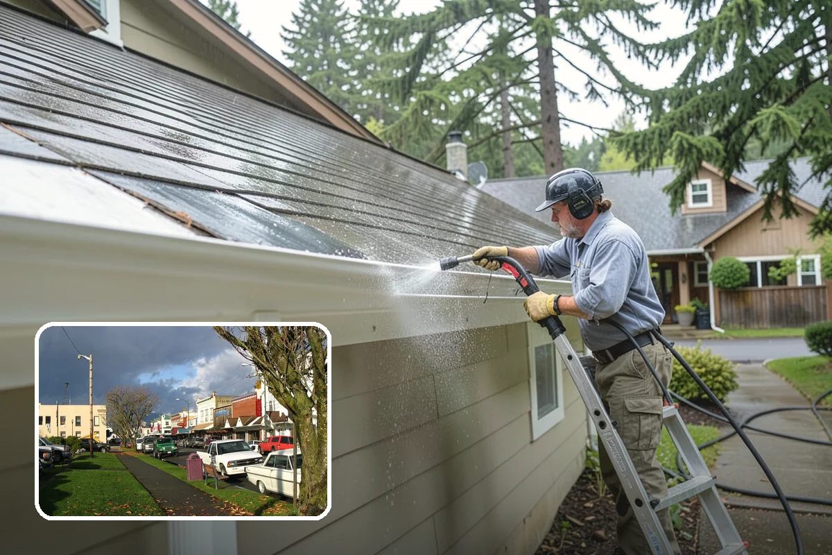Oxidation Removal in Arlington, Snohomish County, WA - Restores faded color to siding and gutters