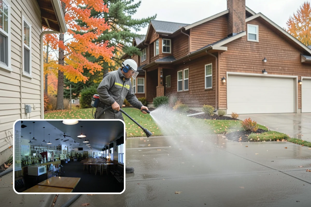 Oxidation Removal in Black Diamond, King County, WA - Restores faded color to siding and gutters