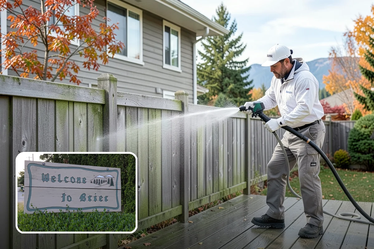 Oxidation Removal in Brier, Snohomish County, WA - Restores faded color to siding and gutters