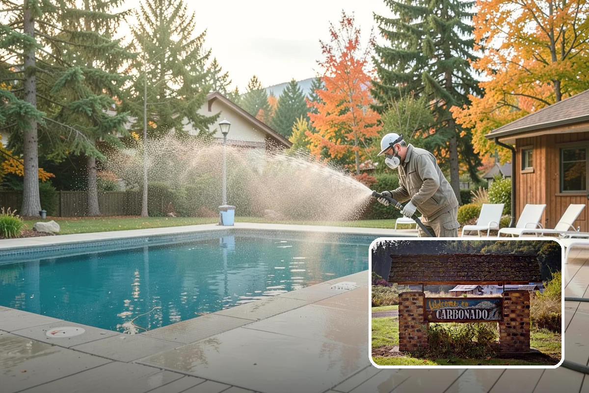 Oxidation Removal in Carbonado, Pierce County, WA - Restores faded color to siding and gutters