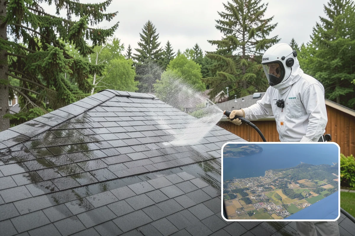 Oxidation Removal in Coupeville, Island County, WA - Restores faded color to siding and gutters