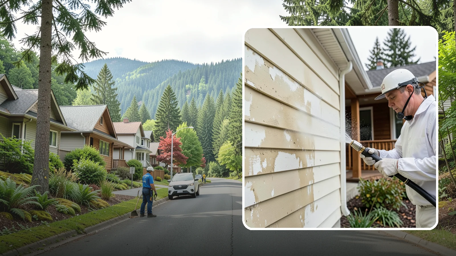 Oxidation Removal in Darrington, Snohomish County, WA - We strip chalky oxidation from Washington siding, gutters, and metal so surfaces regain their true color.
