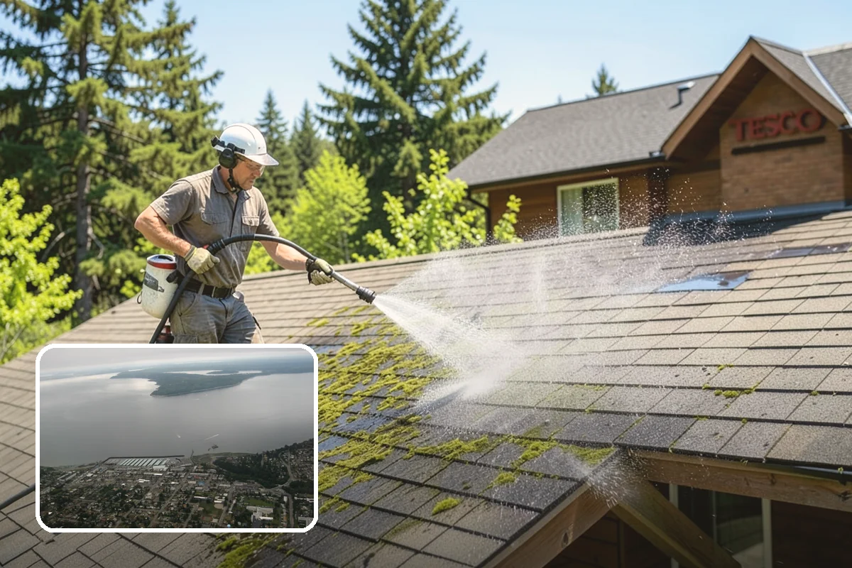 Oxidation Removal in Des Moines, King County, WA - Restores faded color to siding and gutters