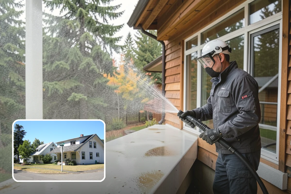 Oxidation Removal in DuPont, Pierce County, WA - Restores faded color to siding and gutters