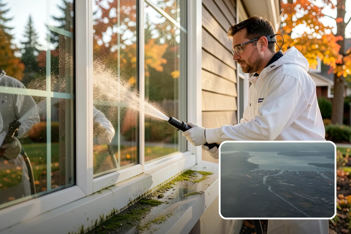 Oxidation Removal in Fife, Pierce County, WA - Restores faded color to siding and gutters