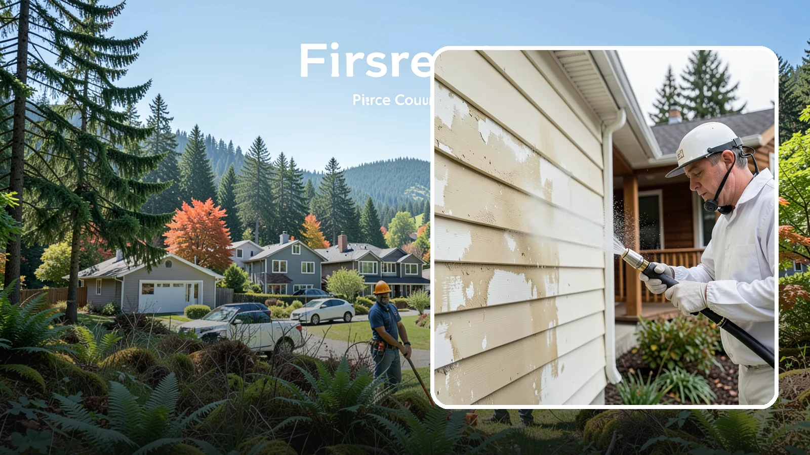 Oxidation Removal in Fircrest, Pierce County, WA - We strip chalky oxidation from Washington siding, gutters, and metal so surfaces regain their true color.