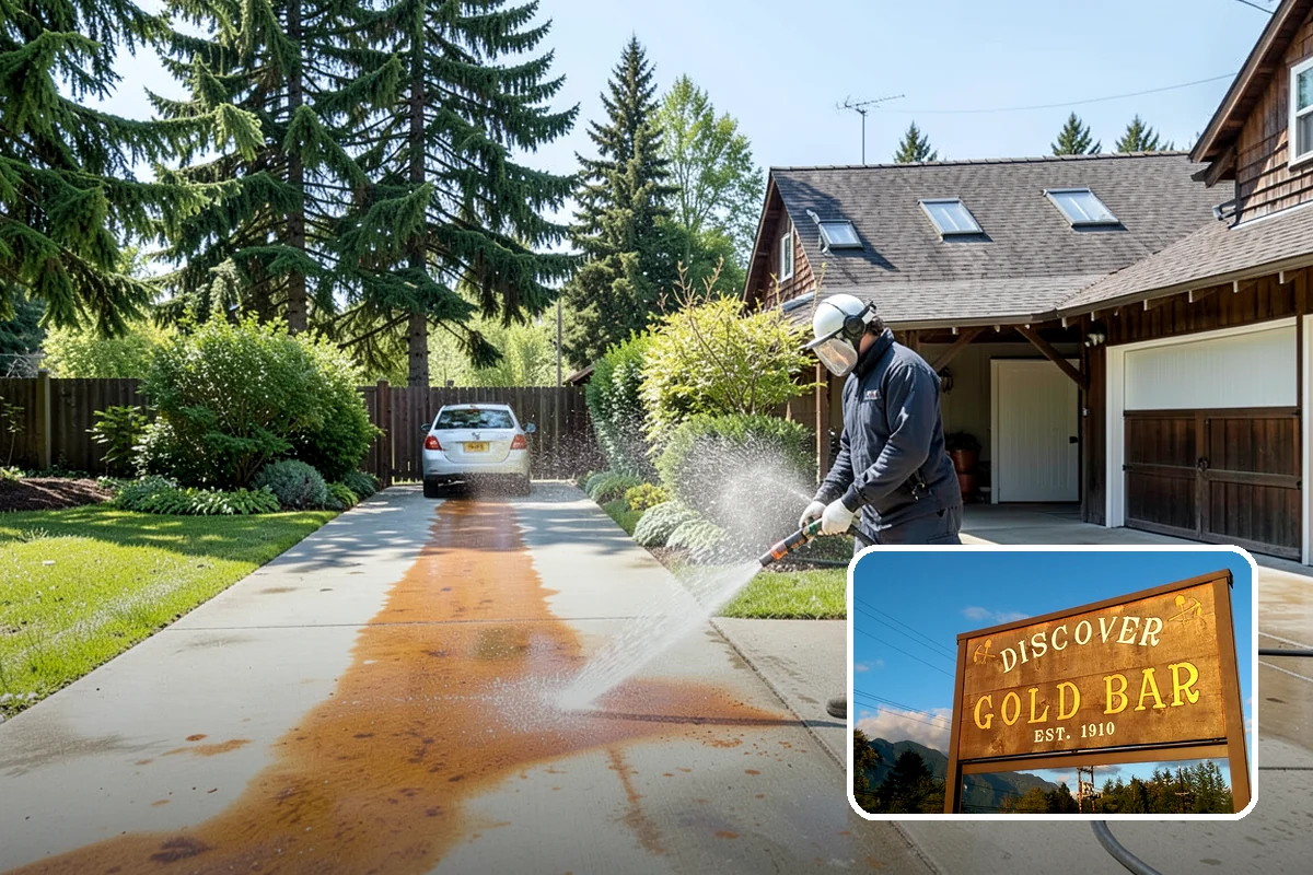 Oxidation Removal in Gold Bar, Snohomish County, WA - Restores faded color to siding and gutters