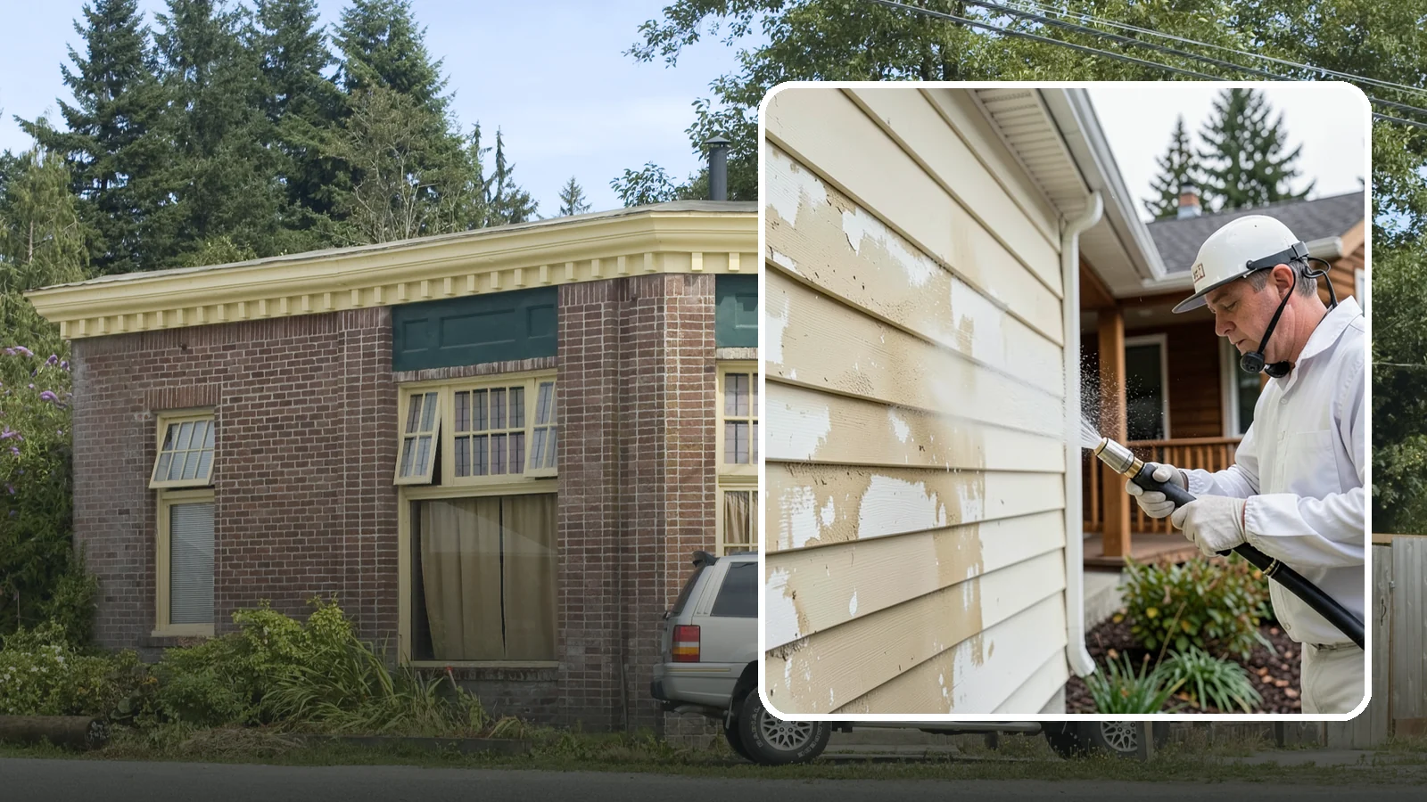 Oxidation Removal in Hamilton, Skagit County, WA - We strip chalky oxidation from Washington siding, gutters, and metal so surfaces regain their true color.