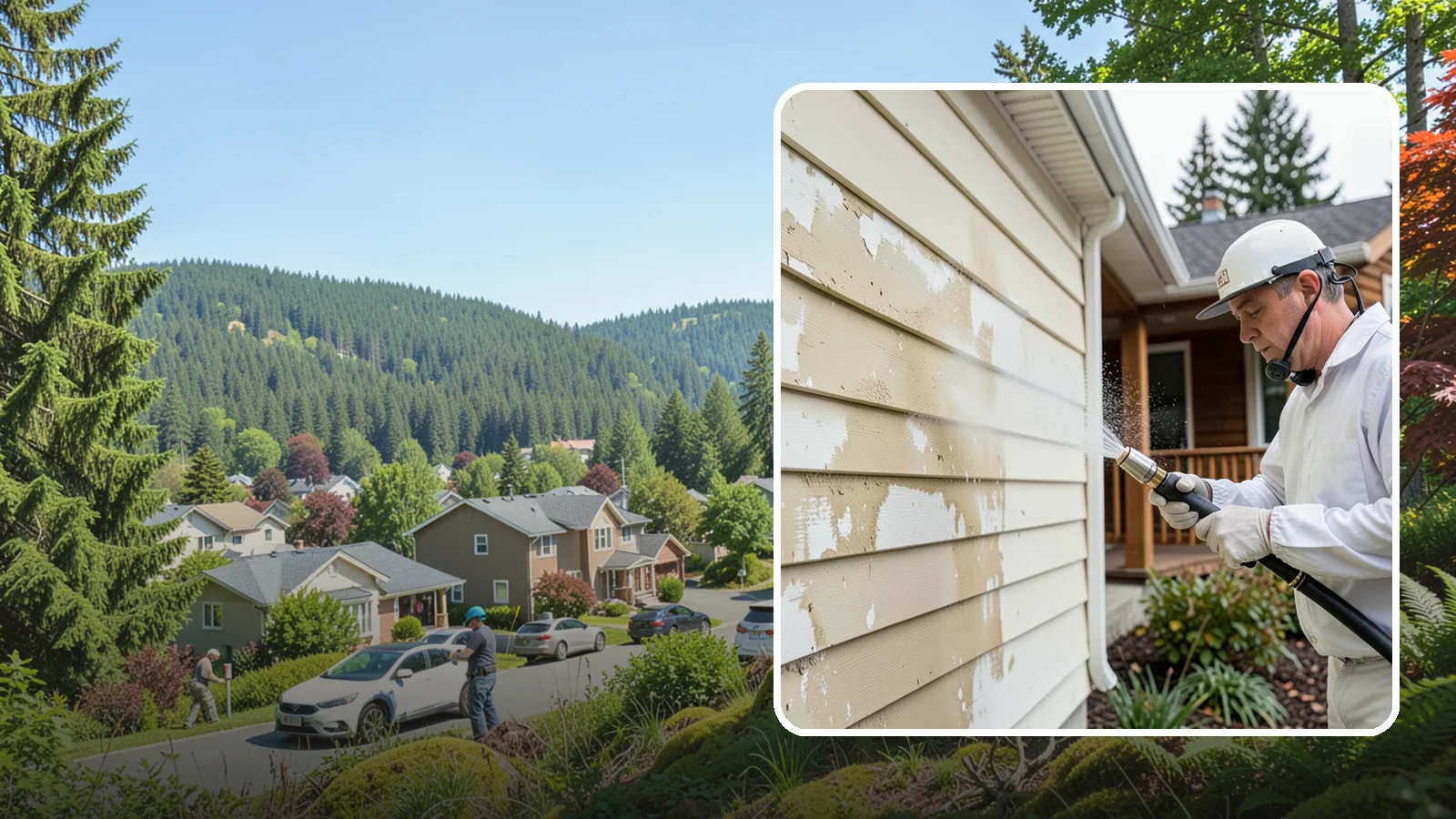 Oxidation Removal in Index, Snohomish County, WA - We strip chalky oxidation from Washington siding, gutters, and metal so surfaces regain their true color.