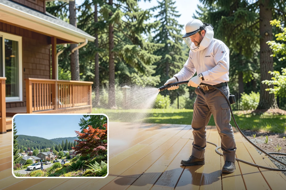 Oxidation Removal in Index, Snohomish County, WA - Restores faded color to siding and gutters