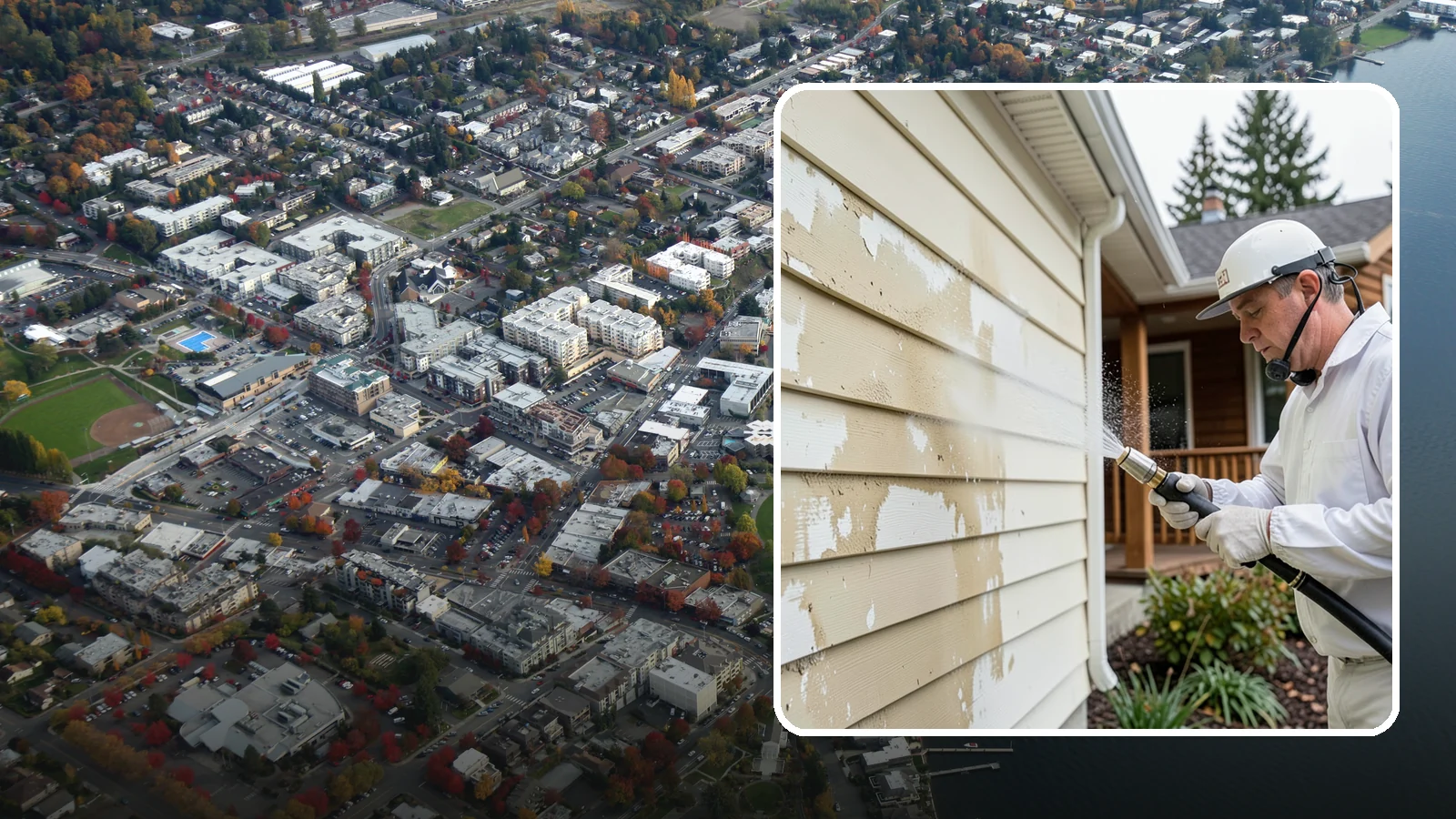Oxidation Removal in Kirkland, King County, WA - We strip chalky oxidation from Washington siding, gutters, and metal so surfaces regain their true color.
