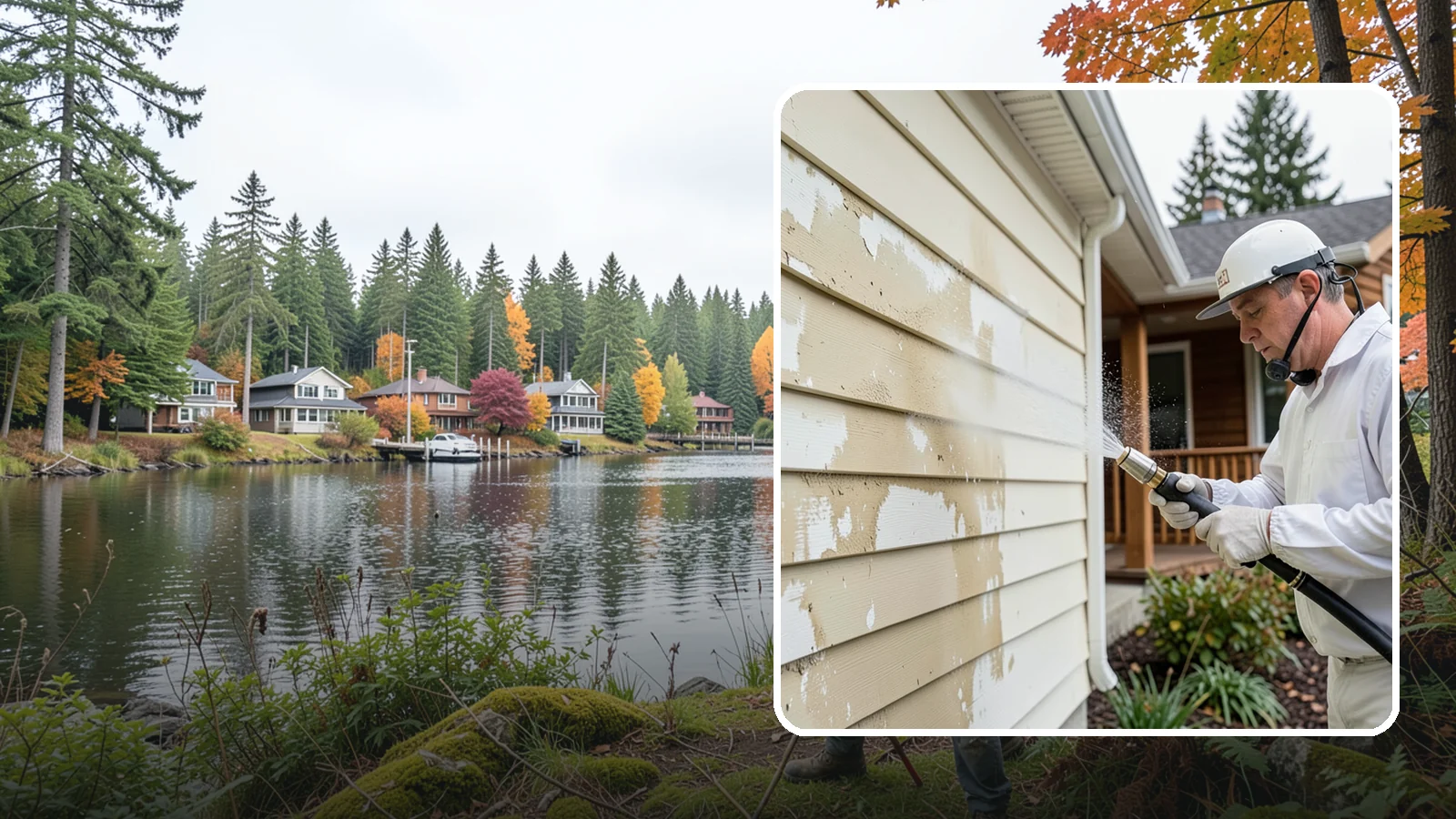 Oxidation Removal in La Conner, Skagit County, WA - We strip chalky oxidation from Washington siding, gutters, and metal so surfaces regain their true color.