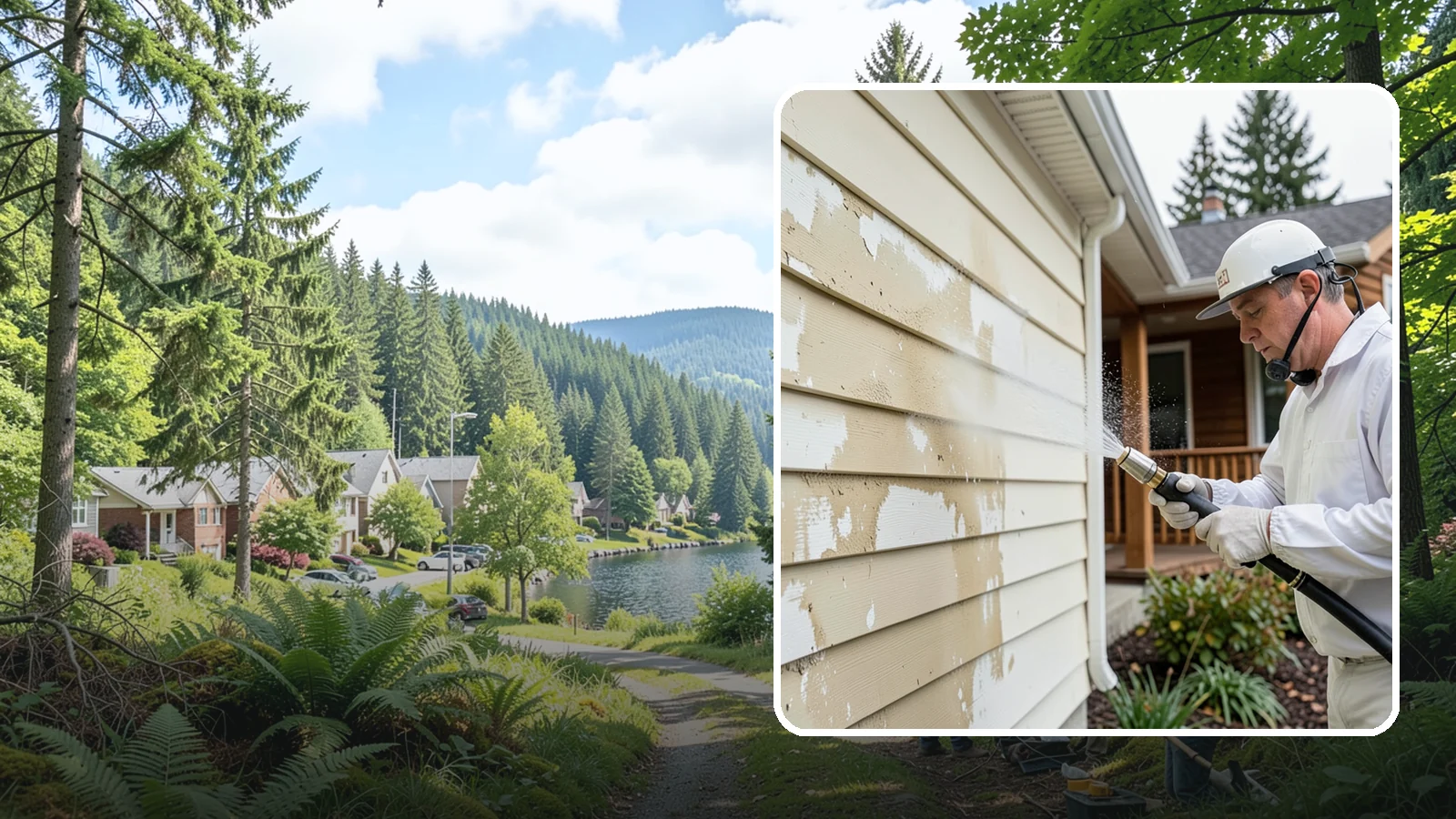 Oxidation Removal in Lake Forest Park, King County, WA - We strip chalky oxidation from Washington siding, gutters, and metal so surfaces regain their true color.