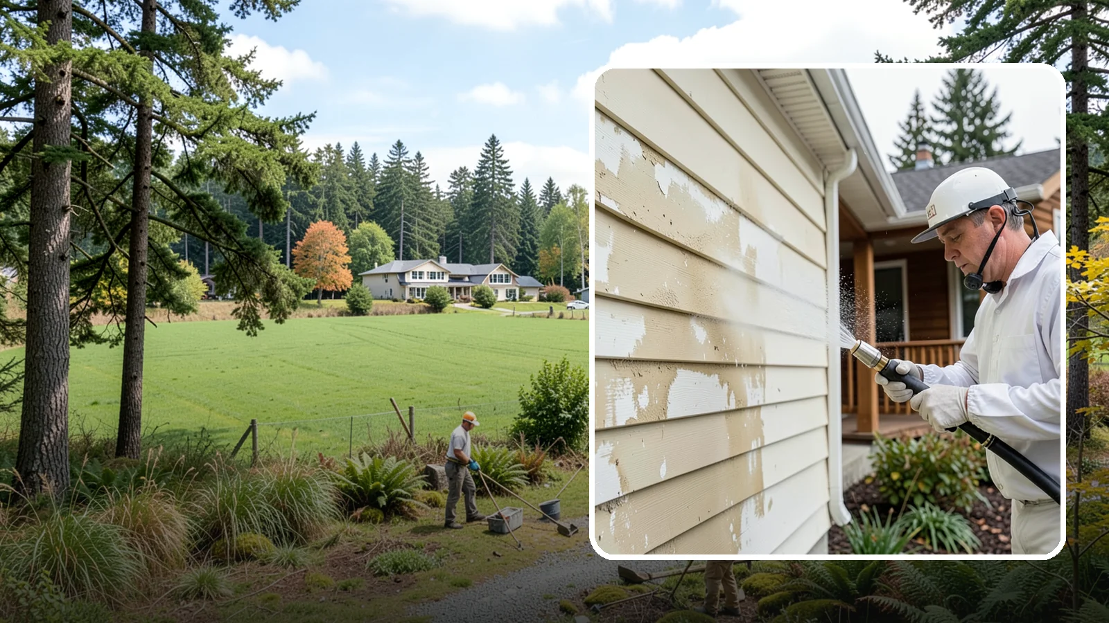 Oxidation Removal in Lyman, Skagit County, WA - We strip chalky oxidation from Washington siding, gutters, and metal so surfaces regain their true color.