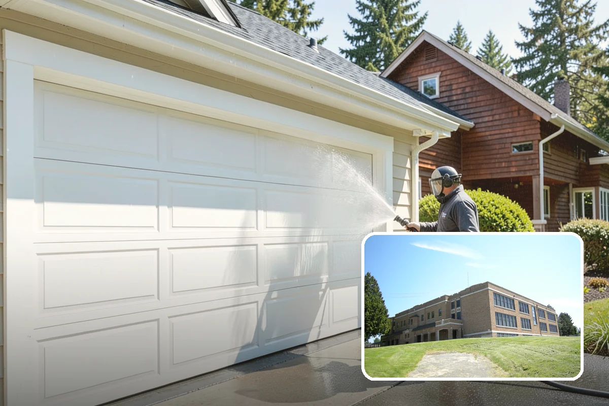Oxidation Removal in Maple Valley, King County, WA - Restores faded color to siding and gutters