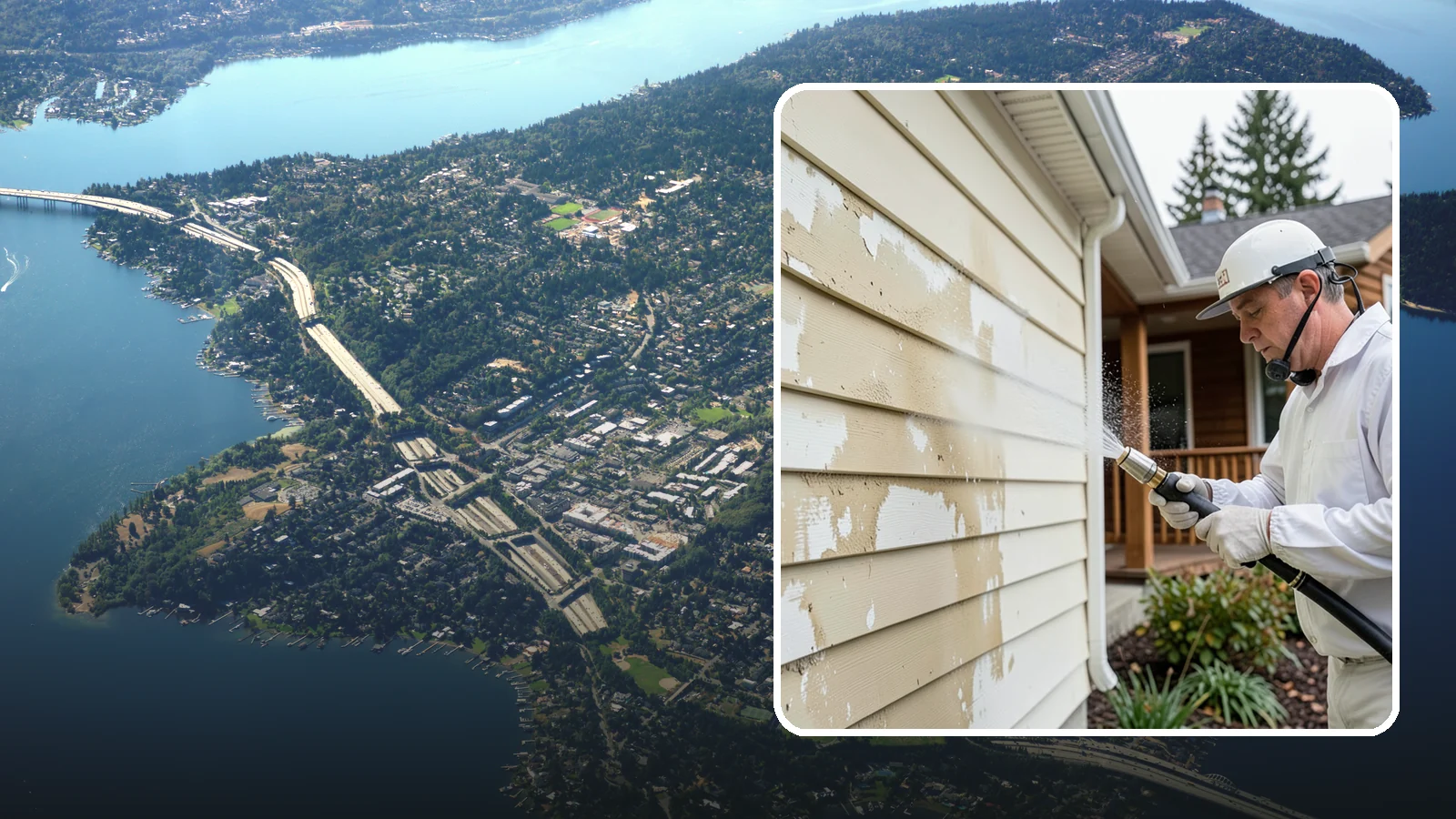Oxidation Removal in Mercer Island, King County, WA - We strip chalky oxidation from Washington siding, gutters, and metal so surfaces regain their true color.