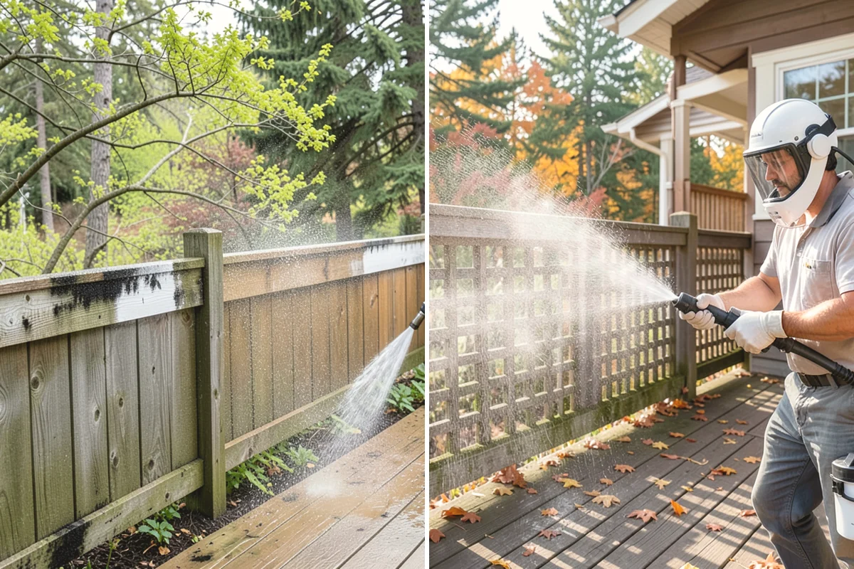 Oxidation Removal in Mercer Island, King County, WA - Test surfaces for the degree of oxidation