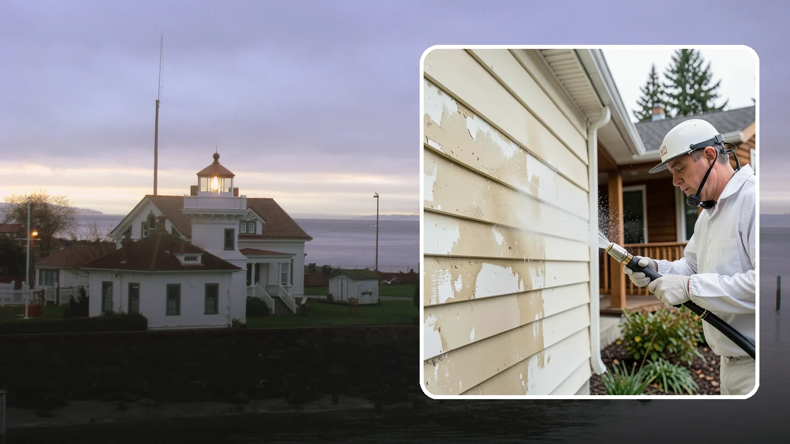 Oxidation Removal in Mukilteo, Snohomish County, WA - We strip chalky oxidation from Washington siding, gutters, and metal so surfaces regain their true color.