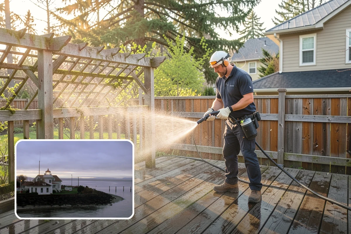 Oxidation Removal in Mukilteo, Snohomish County, WA - Restores faded color to siding and gutters