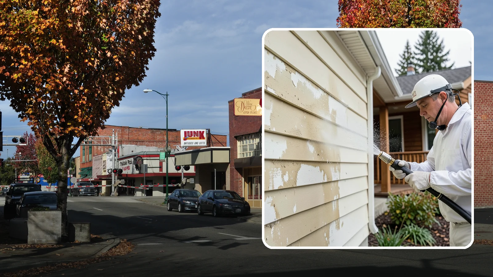 Oxidation Removal in Puyallup, Pierce County, WA - We strip chalky oxidation from Washington siding, gutters, and metal so surfaces regain their true color.