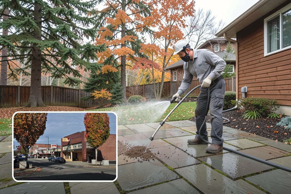 Oxidation Removal in Puyallup, Pierce County, WA - Restores faded color to siding and gutters