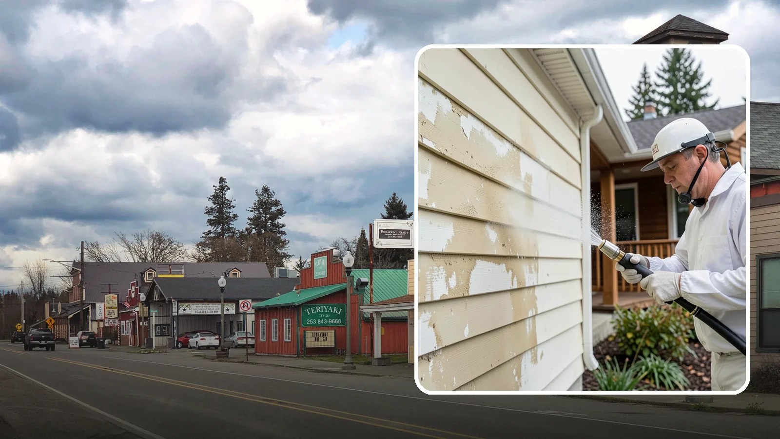 Oxidation Removal in Roy, Pierce County, WA - We strip chalky oxidation from Washington siding, gutters, and metal so surfaces regain their true color.