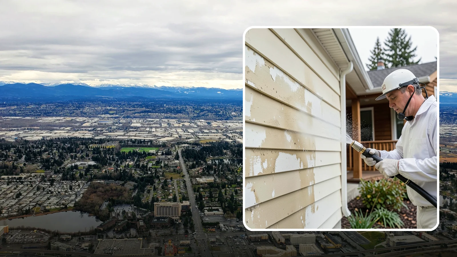 Oxidation Removal in SeaTac, King County, WA - We strip chalky oxidation from Washington siding, gutters, and metal so surfaces regain their true color.