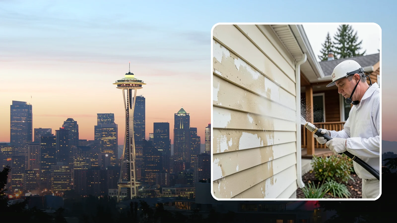 Oxidation Removal in Seattle, King County, WA - We strip chalky oxidation from Washington siding, gutters, and metal so surfaces regain their true color.