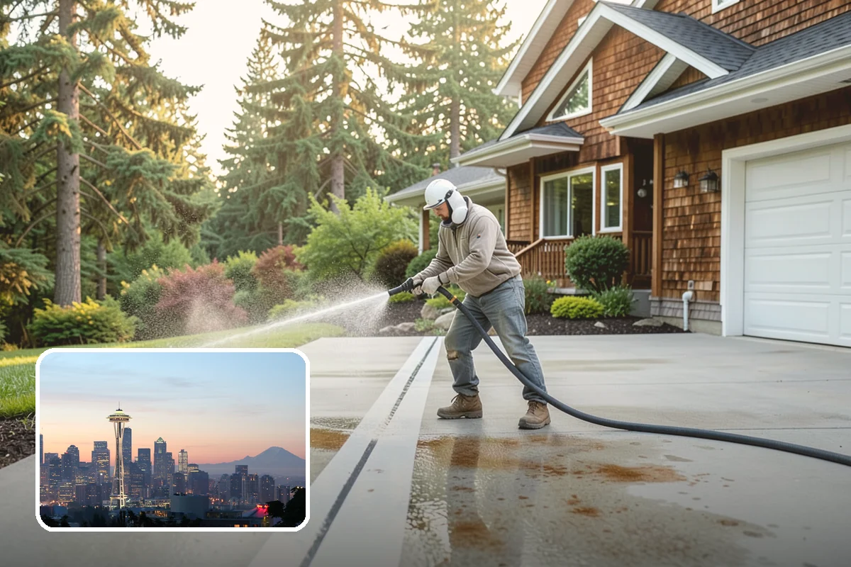 Oxidation Removal in Seattle, King County, WA - Restores faded color to siding and gutters